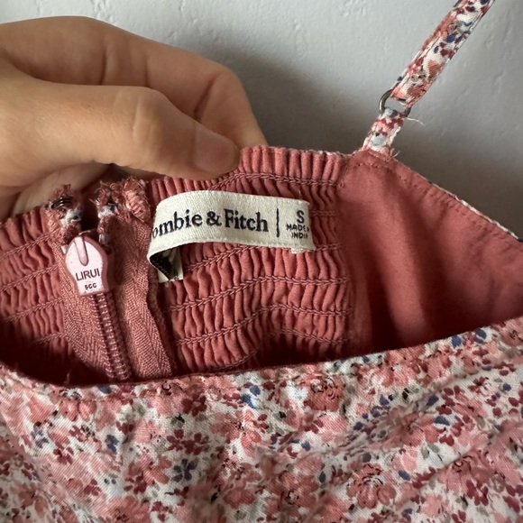 Abercrombie Pink Floral Wrap Mini Dress - Picture 6 of 6